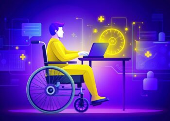 cadeirante usando inteligencia artificial