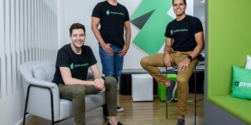 Ricardo Gottschalk, Fernando Santos e Rodrigo Tognini, fundadores da Conta Simples