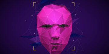 Face computadorizada que representa a criação de deepfake
