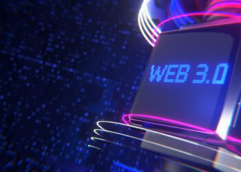 WEB 3 technology concept. WEB 3.0 Concept of decentralized internet. 3d rendering..
