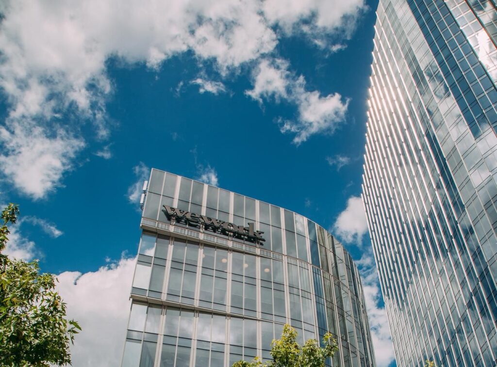 Vista do escritório da WeWork