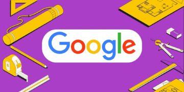 Logo do google envolta de ferramentas