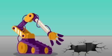 robo que conserta buracos