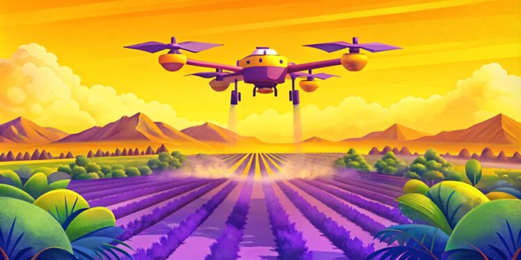 drones pulverizando grandes planta es min