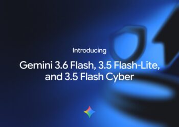 Google lança Gemini 3.6 Flash e amplia família de modelos para agentes de IA 30 Arte oficial do Google com os nomes Gemini 3.6 Flash, Gemini 3.5 Flash-Lite e Gemini 3.5 Flash Cyber