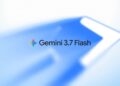 Arte oficial do anúncio do Gemini 3.7 Flash pelo Google